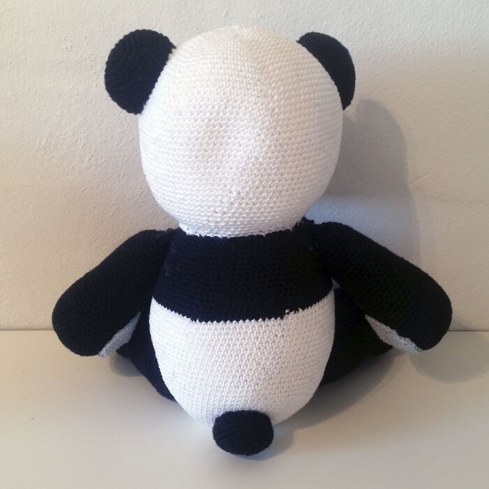 Hæklet Panda | 100% bomuld - Billede 3