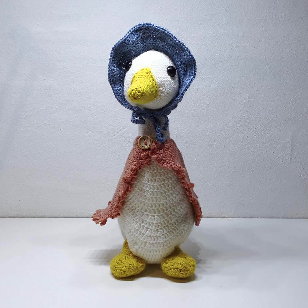 Hæklet mor gås i uld og alpaca - Billede 3