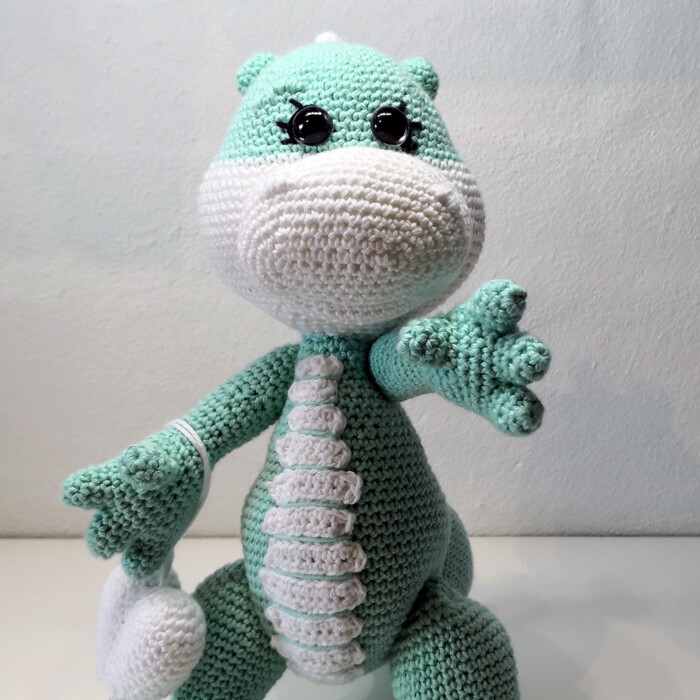 Hæklet Dino | 100% bomuld - Image 4