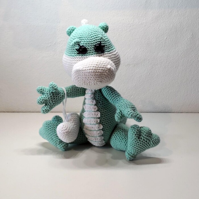 Hæklet Dino | 100% bomuld - Image 2