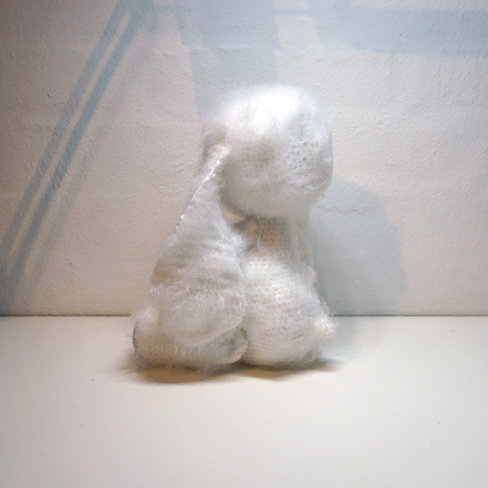 Hæklet hvid langøret kanin | Kartet - Billede 4