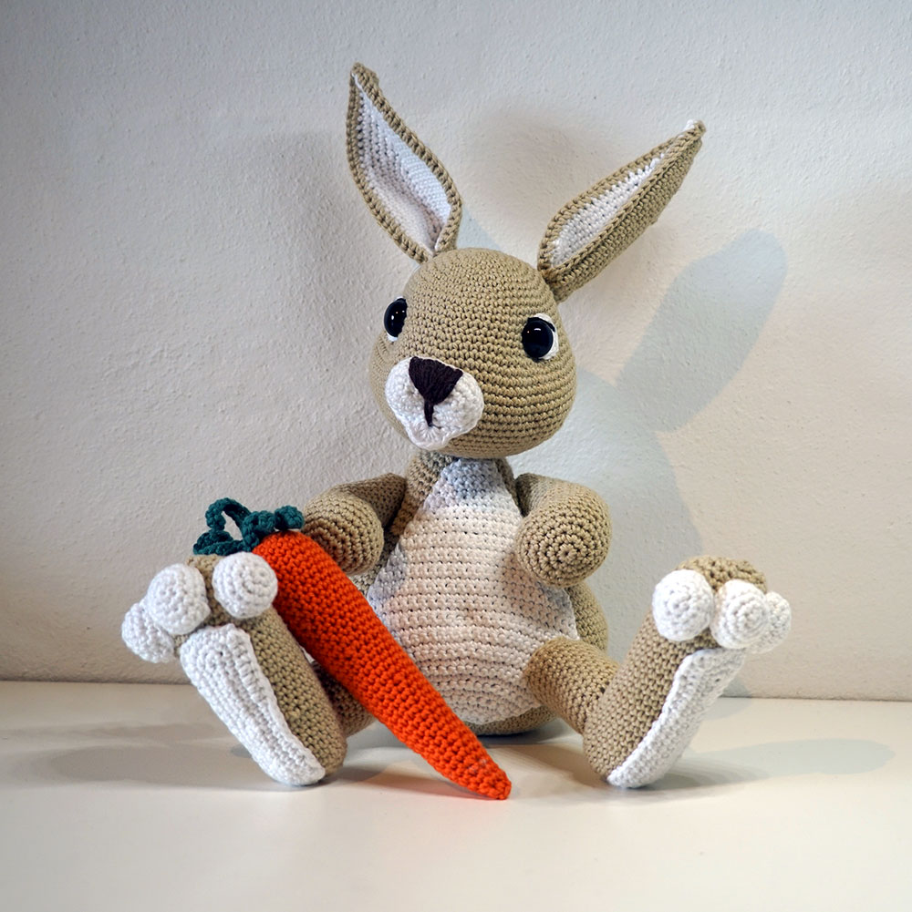 Hæklet Kalle Kanin | 100% bomuld