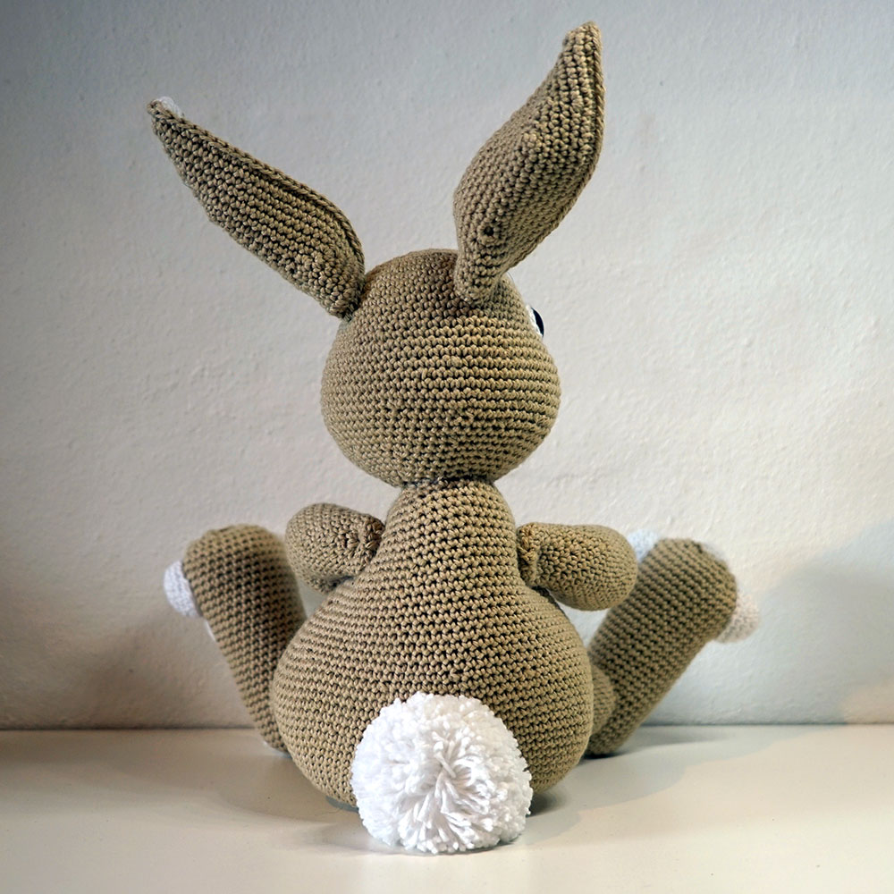 Hæklet Kalle Kanin | 100% bomuld - Billede 5