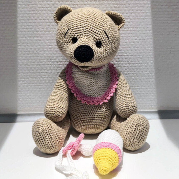 Hæklet bamse i 2 varianter - Image 3