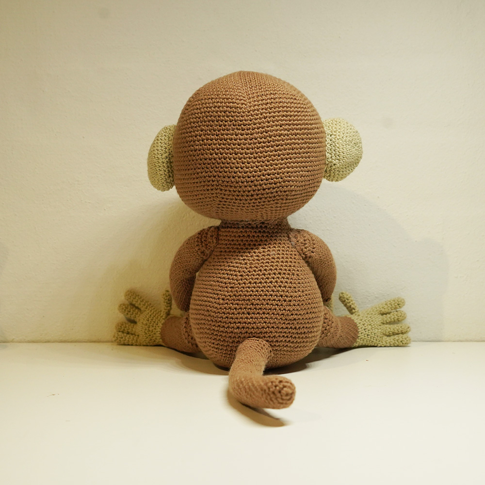 Hæklede Aber - Alvin og Asta | 100% bomuld - Billede 5