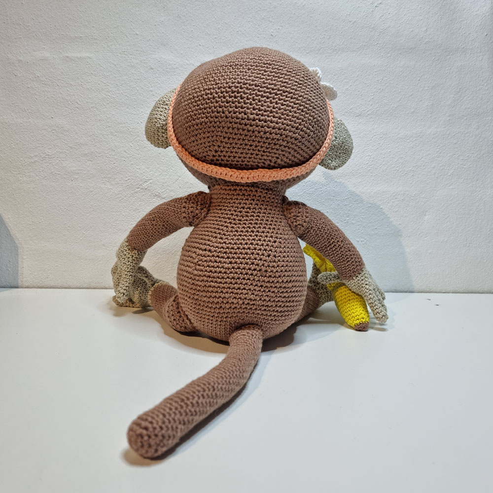 Hæklede Aber - Alvin og Asta | 100% bomuld - Billede 6