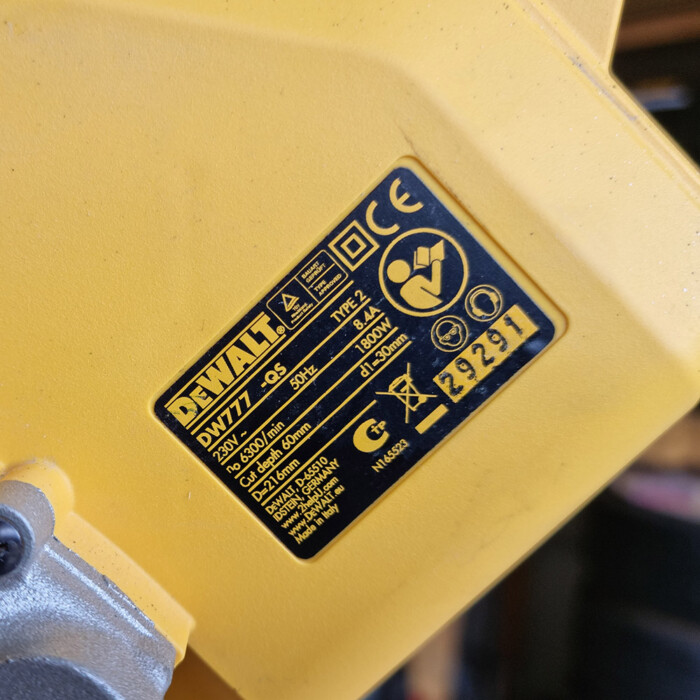 DeWalt DW777-qs type 2 Geringssav - Image 3